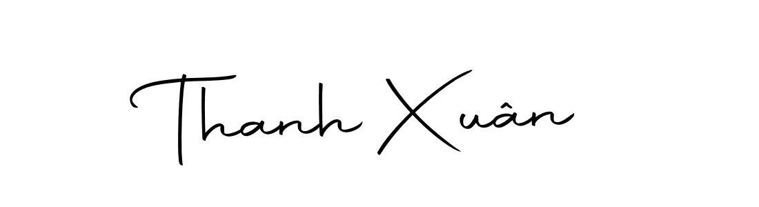 You should practise on your own different ways (Autography-DOLnW) to write your name (Thanh Xuân) in signature. don't let someone else do it for you. Thanh Xuân signature style 10 images and pictures png