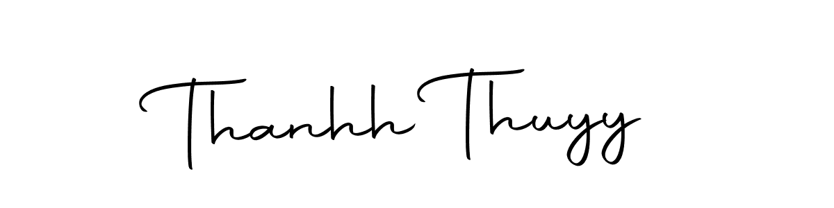 Make a beautiful signature design for name Thanhh Thuyy. With this signature (Autography-DOLnW) style, you can create a handwritten signature for free. Thanhh Thuyy signature style 10 images and pictures png