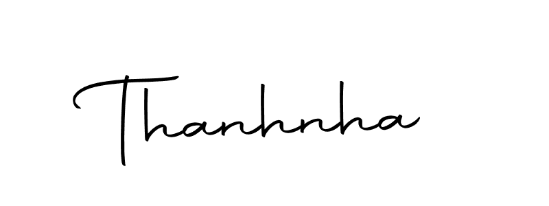 Design your own signature with our free online signature maker. With this signature software, you can create a handwritten (Autography-DOLnW) signature for name Thanhnha. Thanhnha signature style 10 images and pictures png