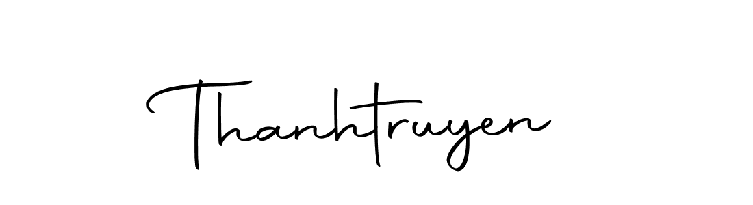 The best way (Autography-DOLnW) to make a short signature is to pick only two or three words in your name. The name Thanhtruyen include a total of six letters. For converting this name. Thanhtruyen signature style 10 images and pictures png