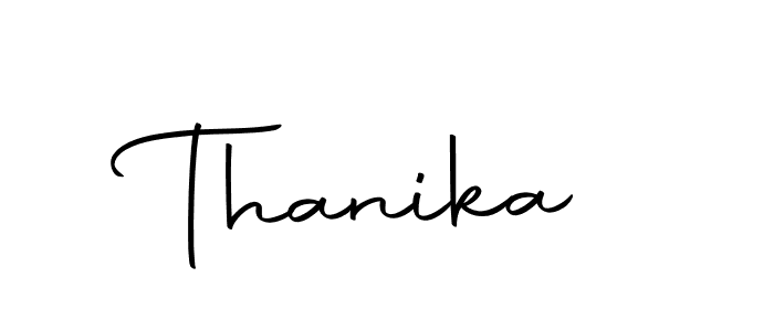 You should practise on your own different ways (Autography-DOLnW) to write your name (Thanika) in signature. don't let someone else do it for you. Thanika signature style 10 images and pictures png