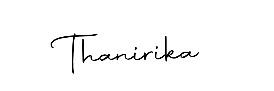Thanirika stylish signature style. Best Handwritten Sign (Autography-DOLnW) for my name. Handwritten Signature Collection Ideas for my name Thanirika. Thanirika signature style 10 images and pictures png