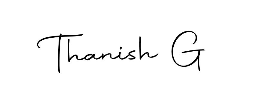 You should practise on your own different ways (Autography-DOLnW) to write your name (Thanish G) in signature. don't let someone else do it for you. Thanish G signature style 10 images and pictures png