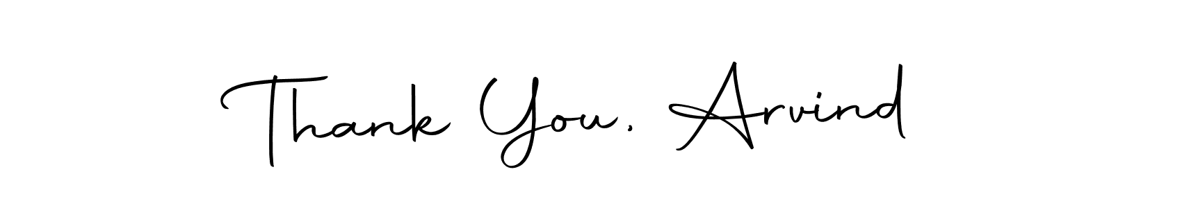 Use a signature maker to create a handwritten signature online. With this signature software, you can design (Autography-DOLnW) your own signature for name Thank You, Arvind. Thank You, Arvind signature style 10 images and pictures png