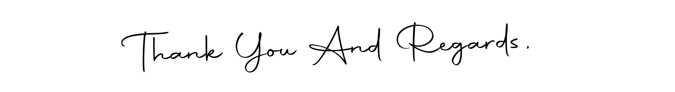 Thank You And Regards, stylish signature style. Best Handwritten Sign (Autography-DOLnW) for my name. Handwritten Signature Collection Ideas for my name Thank You And Regards,. Thank You And Regards, signature style 10 images and pictures png