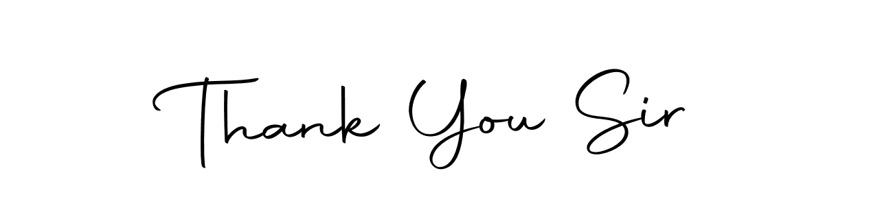 Create a beautiful signature design for name Thank You Sir. With this signature (Autography-DOLnW) fonts, you can make a handwritten signature for free. Thank You Sir signature style 10 images and pictures png