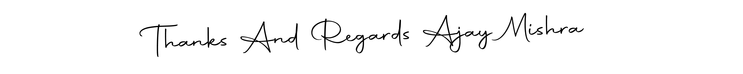 Once you've used our free online signature maker to create your best signature Autography-DOLnW style, it's time to enjoy all of the benefits that Thanks And Regards Ajay Mishra name signing documents. Thanks And Regards Ajay Mishra signature style 10 images and pictures png