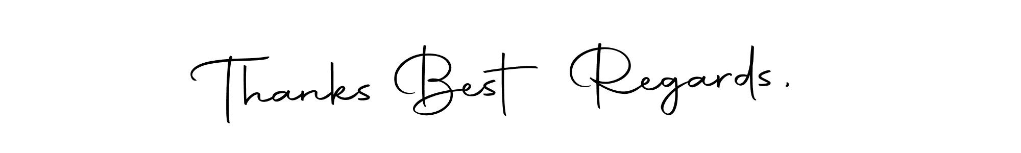 How to make Thanks Best Regards, signature? Autography-DOLnW is a professional autograph style. Create handwritten signature for Thanks Best Regards, name. Thanks Best Regards, signature style 10 images and pictures png