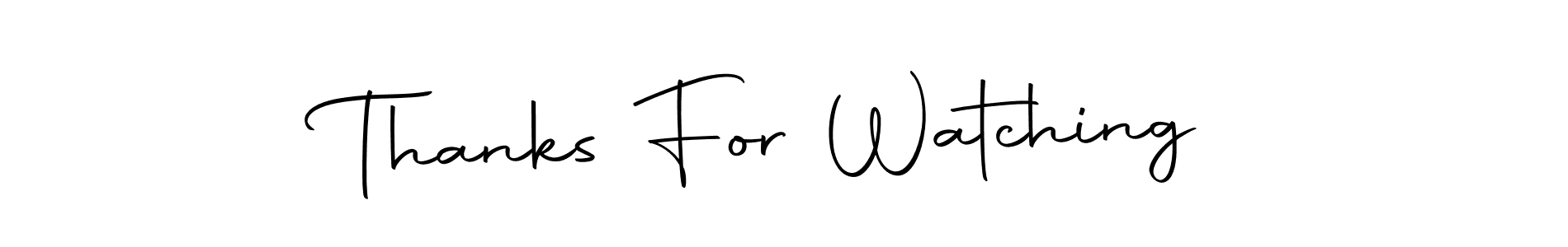 The best way (Autography-DOLnW) to make a short signature is to pick only two or three words in your name. The name Thanks For Watching include a total of six letters. For converting this name. Thanks For Watching signature style 10 images and pictures png