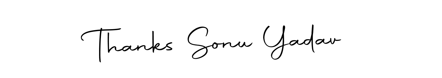 Make a short Thanks Sonu Yadav signature style. Manage your documents anywhere anytime using Autography-DOLnW. Create and add eSignatures, submit forms, share and send files easily. Thanks Sonu Yadav signature style 10 images and pictures png