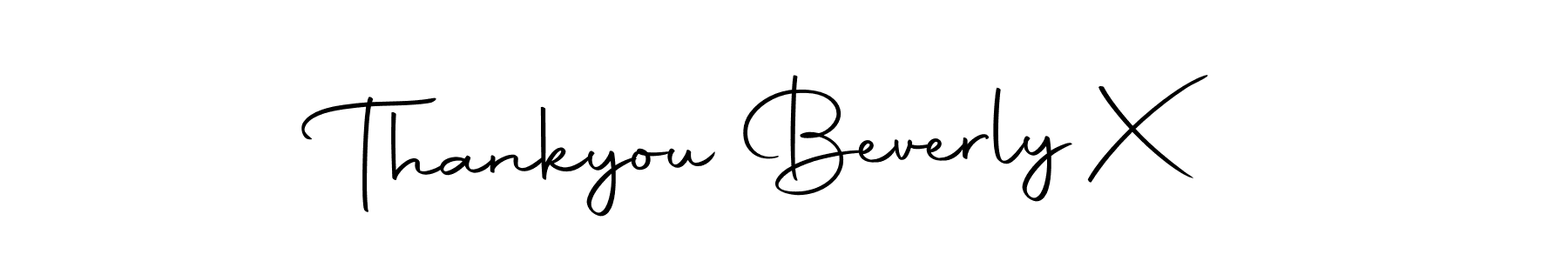 It looks lik you need a new signature style for name Thankyou Beverly X. Design unique handwritten (Autography-DOLnW) signature with our free signature maker in just a few clicks. Thankyou Beverly X signature style 10 images and pictures png