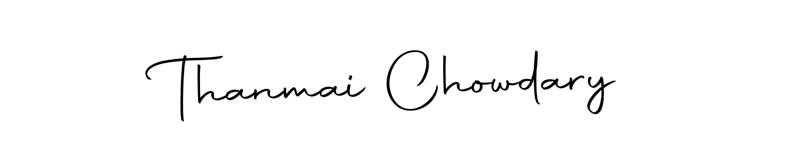 How to make Thanmai Chowdary signature? Autography-DOLnW is a professional autograph style. Create handwritten signature for Thanmai Chowdary name. Thanmai Chowdary signature style 10 images and pictures png