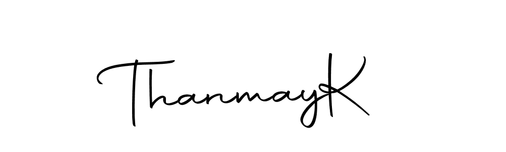 Autography-DOLnW is a professional signature style that is perfect for those who want to add a touch of class to their signature. It is also a great choice for those who want to make their signature more unique. Get Thanmay  K name to fancy signature for free. Thanmay  K signature style 10 images and pictures png