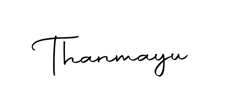 Create a beautiful signature design for name Thanmayu. With this signature (Autography-DOLnW) fonts, you can make a handwritten signature for free. Thanmayu signature style 10 images and pictures png