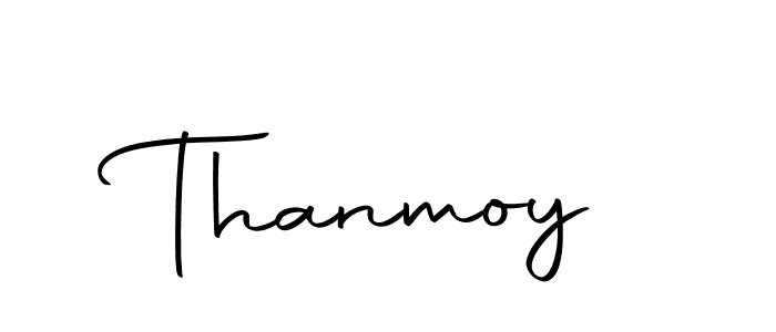 Design your own signature with our free online signature maker. With this signature software, you can create a handwritten (Autography-DOLnW) signature for name Thanmoy. Thanmoy signature style 10 images and pictures png