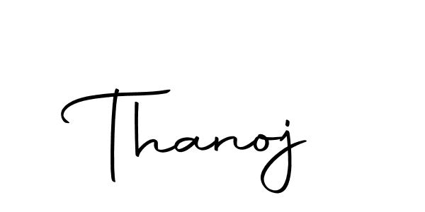 Create a beautiful signature design for name Thanoj. With this signature (Autography-DOLnW) fonts, you can make a handwritten signature for free. Thanoj signature style 10 images and pictures png