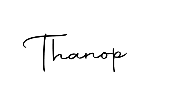 How to make Thanop name signature. Use Autography-DOLnW style for creating short signs online. This is the latest handwritten sign. Thanop signature style 10 images and pictures png