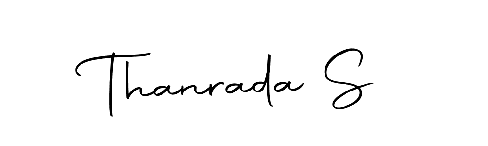 Make a beautiful signature design for name Thanrada S. Use this online signature maker to create a handwritten signature for free. Thanrada S signature style 10 images and pictures png