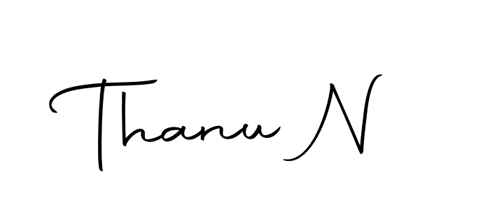 Thanu N stylish signature style. Best Handwritten Sign (Autography-DOLnW) for my name. Handwritten Signature Collection Ideas for my name Thanu N. Thanu N signature style 10 images and pictures png