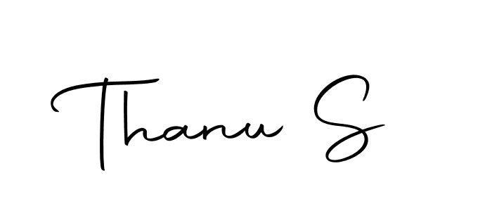 Design your own signature with our free online signature maker. With this signature software, you can create a handwritten (Autography-DOLnW) signature for name Thanu S. Thanu S signature style 10 images and pictures png