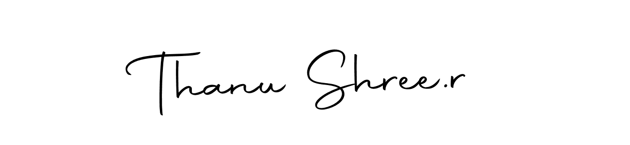 Design your own signature with our free online signature maker. With this signature software, you can create a handwritten (Autography-DOLnW) signature for name Thanu Shree.r. Thanu Shree.r signature style 10 images and pictures png