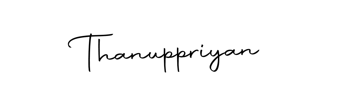 Create a beautiful signature design for name Thanuppriyan. With this signature (Autography-DOLnW) fonts, you can make a handwritten signature for free. Thanuppriyan signature style 10 images and pictures png