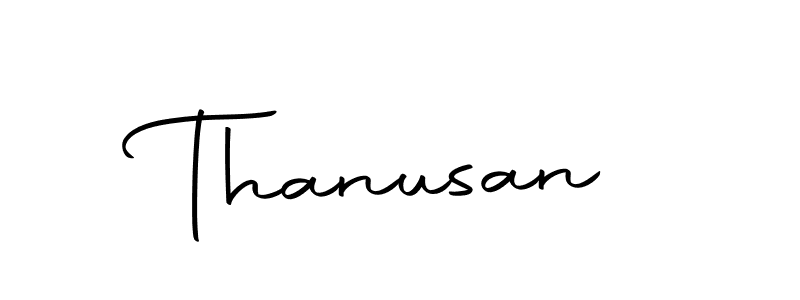 Use a signature maker to create a handwritten signature online. With this signature software, you can design (Autography-DOLnW) your own signature for name Thanusan. Thanusan signature style 10 images and pictures png