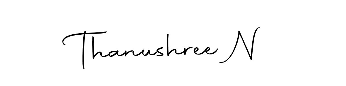 How to make Thanushree N signature? Autography-DOLnW is a professional autograph style. Create handwritten signature for Thanushree N name. Thanushree N signature style 10 images and pictures png