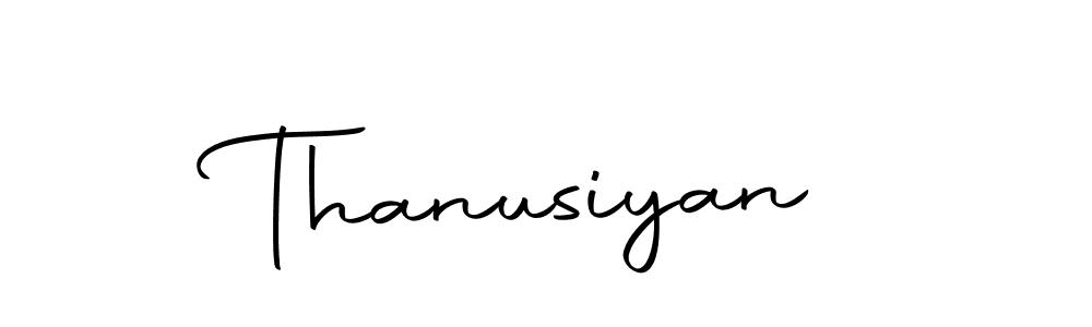 Design your own signature with our free online signature maker. With this signature software, you can create a handwritten (Autography-DOLnW) signature for name Thanusiyan. Thanusiyan signature style 10 images and pictures png