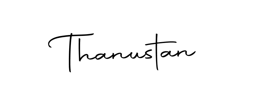 Use a signature maker to create a handwritten signature online. With this signature software, you can design (Autography-DOLnW) your own signature for name Thanustan. Thanustan signature style 10 images and pictures png