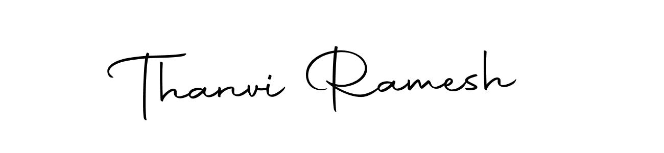 Create a beautiful signature design for name Thanvi Ramesh. With this signature (Autography-DOLnW) fonts, you can make a handwritten signature for free. Thanvi Ramesh signature style 10 images and pictures png