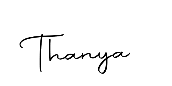 Thanya stylish signature style. Best Handwritten Sign (Autography-DOLnW) for my name. Handwritten Signature Collection Ideas for my name Thanya. Thanya signature style 10 images and pictures png