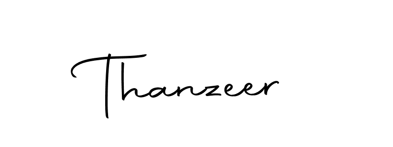 Make a beautiful signature design for name Thanzeer. With this signature (Autography-DOLnW) style, you can create a handwritten signature for free. Thanzeer signature style 10 images and pictures png