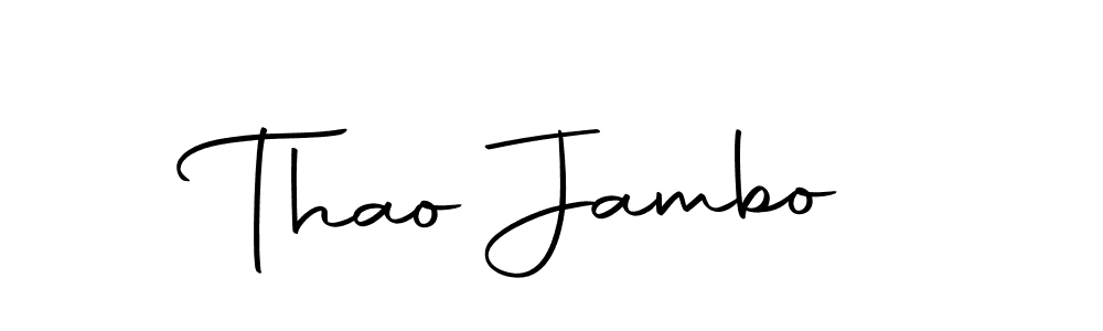 Design your own signature with our free online signature maker. With this signature software, you can create a handwritten (Autography-DOLnW) signature for name Thao Jambo. Thao Jambo signature style 10 images and pictures png