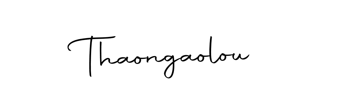 How to make Thaongaolou signature? Autography-DOLnW is a professional autograph style. Create handwritten signature for Thaongaolou name. Thaongaolou signature style 10 images and pictures png
