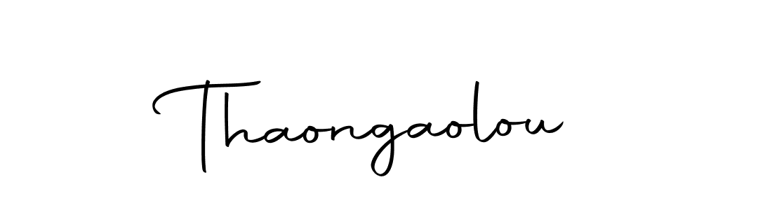 How to make Thaongaolou signature? Autography-DOLnW is a professional autograph style. Create handwritten signature for Thaongaolou name. Thaongaolou signature style 10 images and pictures png