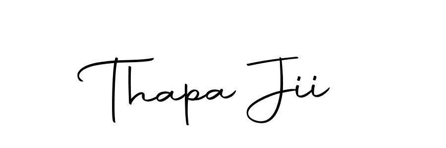 Make a short Thapa Jii signature style. Manage your documents anywhere anytime using Autography-DOLnW. Create and add eSignatures, submit forms, share and send files easily. Thapa Jii signature style 10 images and pictures png