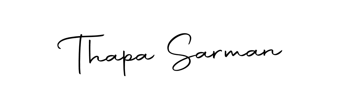 Design your own signature with our free online signature maker. With this signature software, you can create a handwritten (Autography-DOLnW) signature for name Thapa Sarman. Thapa Sarman signature style 10 images and pictures png