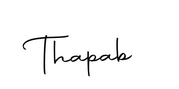 How to make Thapab name signature. Use Autography-DOLnW style for creating short signs online. This is the latest handwritten sign. Thapab signature style 10 images and pictures png