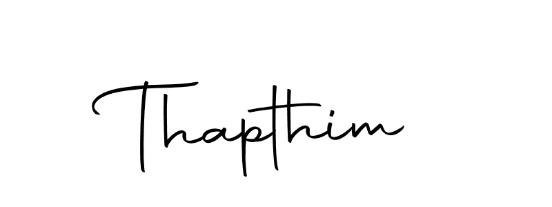 Use a signature maker to create a handwritten signature online. With this signature software, you can design (Autography-DOLnW) your own signature for name Thapthim. Thapthim signature style 10 images and pictures png