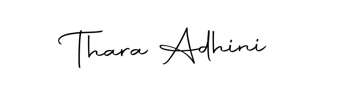 The best way (Autography-DOLnW) to make a short signature is to pick only two or three words in your name. The name Thara Adhini include a total of six letters. For converting this name. Thara Adhini signature style 10 images and pictures png