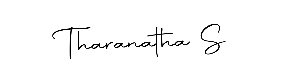 You should practise on your own different ways (Autography-DOLnW) to write your name (Tharanatha S) in signature. don't let someone else do it for you. Tharanatha S signature style 10 images and pictures png
