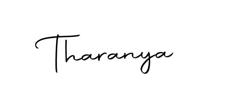 Make a beautiful signature design for name Tharanya. With this signature (Autography-DOLnW) style, you can create a handwritten signature for free. Tharanya signature style 10 images and pictures png