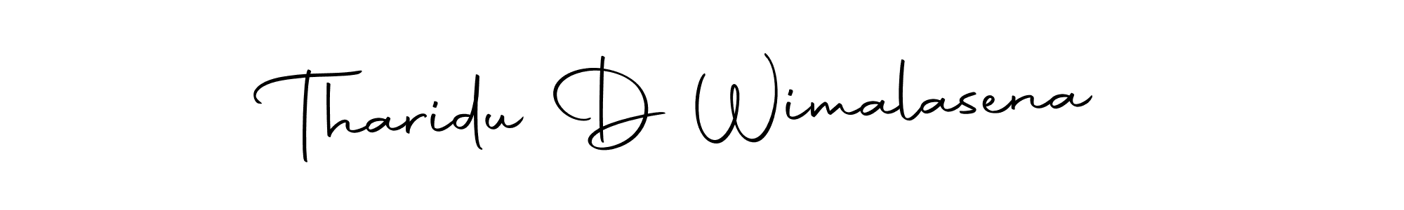 Create a beautiful signature design for name Tharidu D Wimalasena. With this signature (Autography-DOLnW) fonts, you can make a handwritten signature for free. Tharidu D Wimalasena signature style 10 images and pictures png