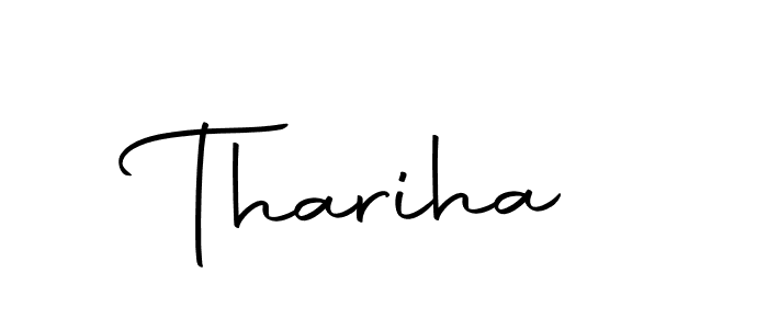 Thariha stylish signature style. Best Handwritten Sign (Autography-DOLnW) for my name. Handwritten Signature Collection Ideas for my name Thariha. Thariha signature style 10 images and pictures png