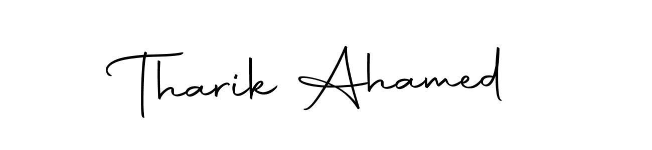 Design your own signature with our free online signature maker. With this signature software, you can create a handwritten (Autography-DOLnW) signature for name Tharik Ahamed. Tharik Ahamed signature style 10 images and pictures png