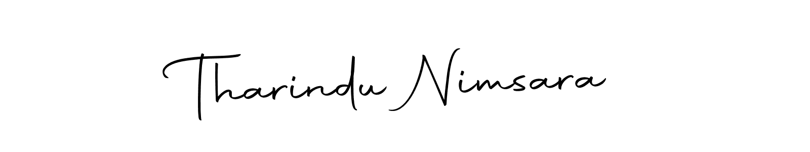 Design your own signature with our free online signature maker. With this signature software, you can create a handwritten (Autography-DOLnW) signature for name Tharindu Nimsara. Tharindu Nimsara signature style 10 images and pictures png