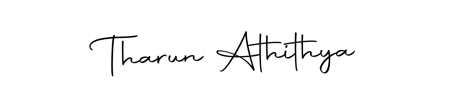 Make a beautiful signature design for name Tharun Athithya. Use this online signature maker to create a handwritten signature for free. Tharun Athithya signature style 10 images and pictures png