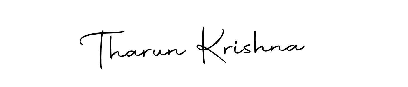 How to make Tharun Krishna name signature. Use Autography-DOLnW style for creating short signs online. This is the latest handwritten sign. Tharun Krishna signature style 10 images and pictures png