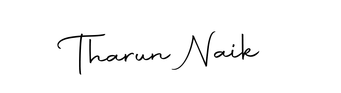 How to make Tharun Naik name signature. Use Autography-DOLnW style for creating short signs online. This is the latest handwritten sign. Tharun Naik signature style 10 images and pictures png